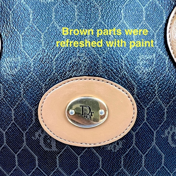 Dior Honeycomb Canvas Handbag - Picture 5 of 9